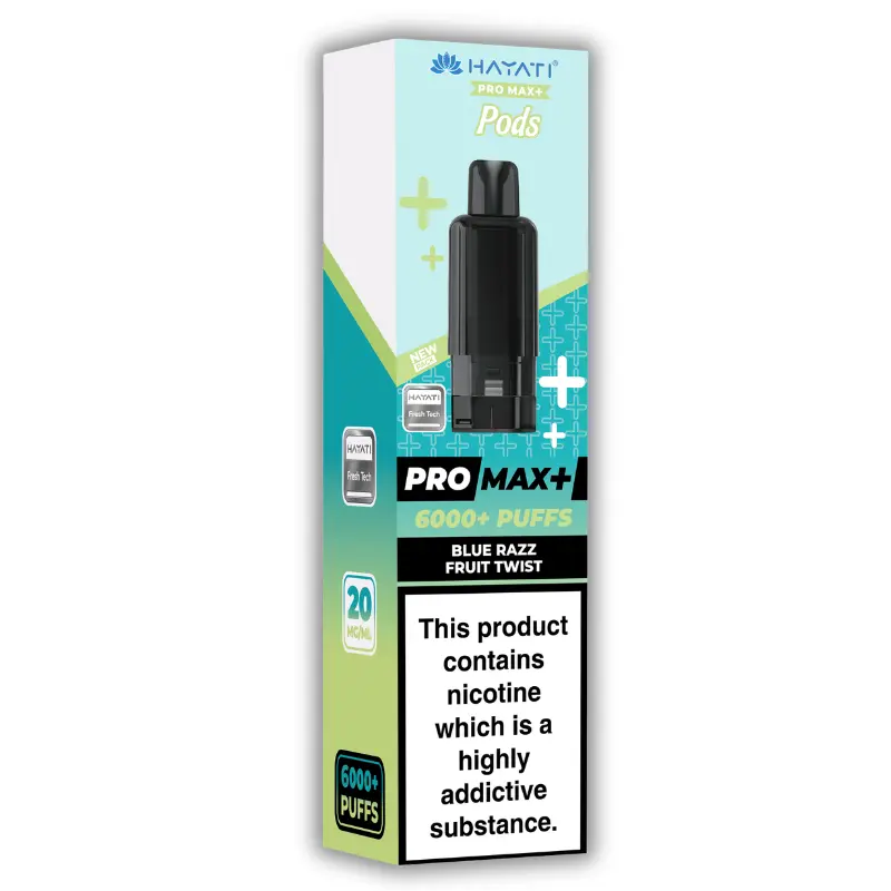 Blue Razz Fruit Twist Hayati Pro Max Plus Pods