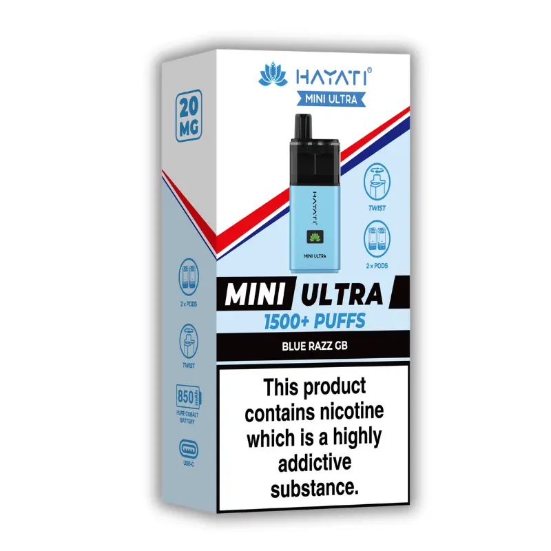 Blue Razz GB Hayati Mini Ultra Pod Kit
