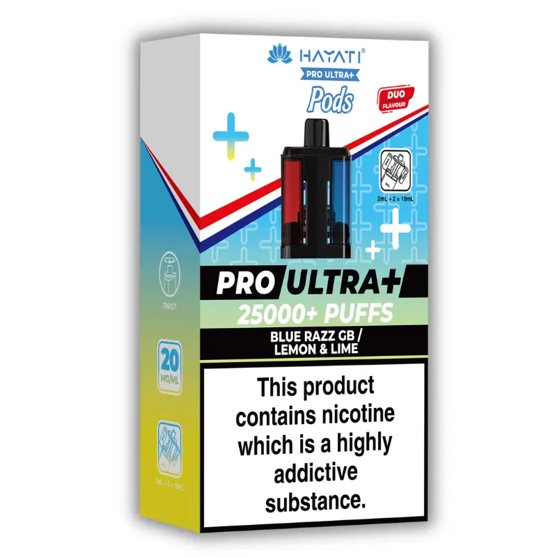 Blue Razz GB/Lemon & Lime Hayati Pro Ultra Plus 25K Pods