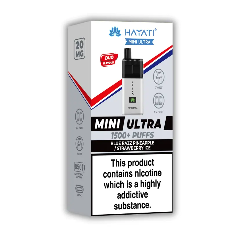 Blue Razz Pineapple / Strawberry Ice Hayati Mini Ultra Pod Kit