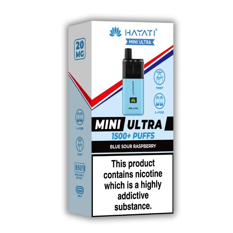 Blue Sour Raspberry Hayati Mini Ultra Pod Kit