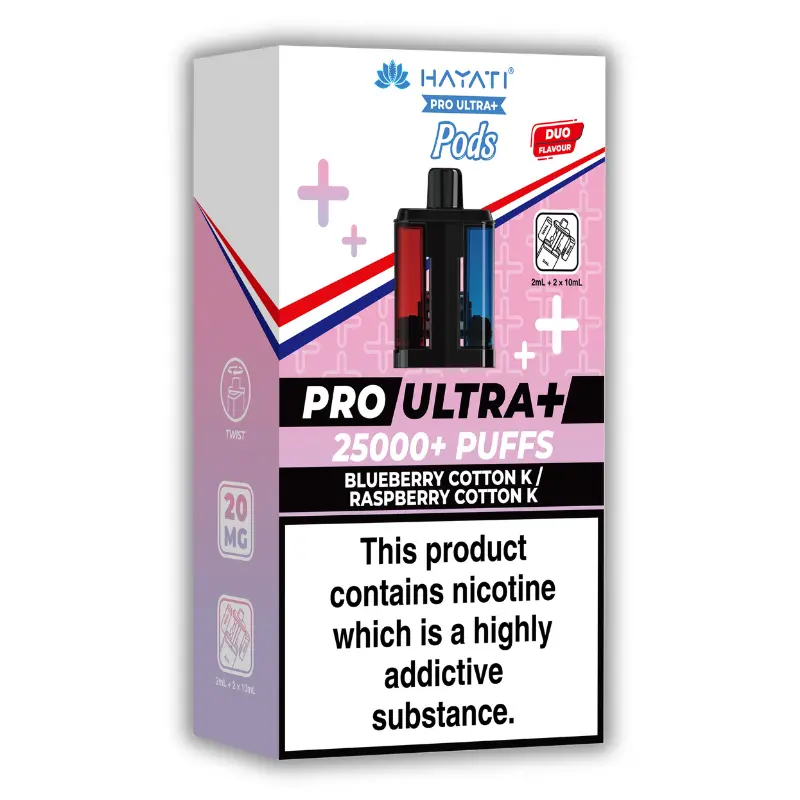 Blueberry Cotton K / Raspberry Cotton K Hayati Pro Ultra Plus Pods