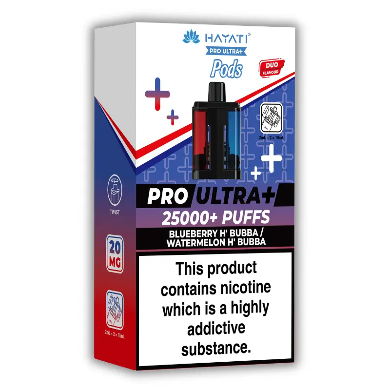 Blueberry H’Bubba / Watermelon H’Bubba Hayati Pro Ultra Plus Pods