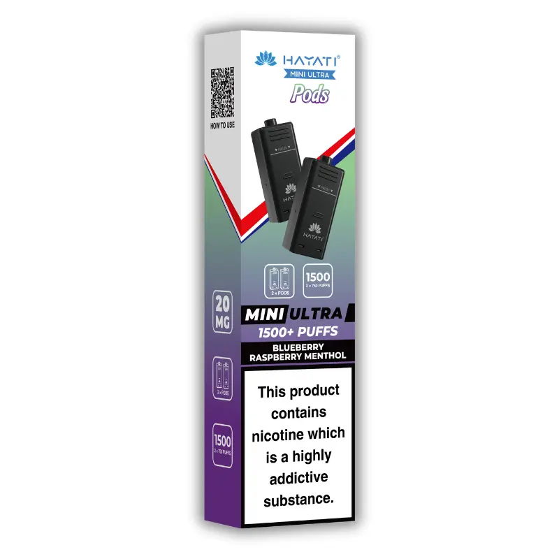 Blueberry Raspberry Menthol Hayati Mini Ultra Pods