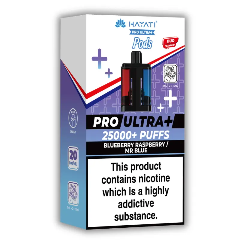 Blueberry Raspberry/Mr Blue Hayati Pro Ultra Plus 25K Pods