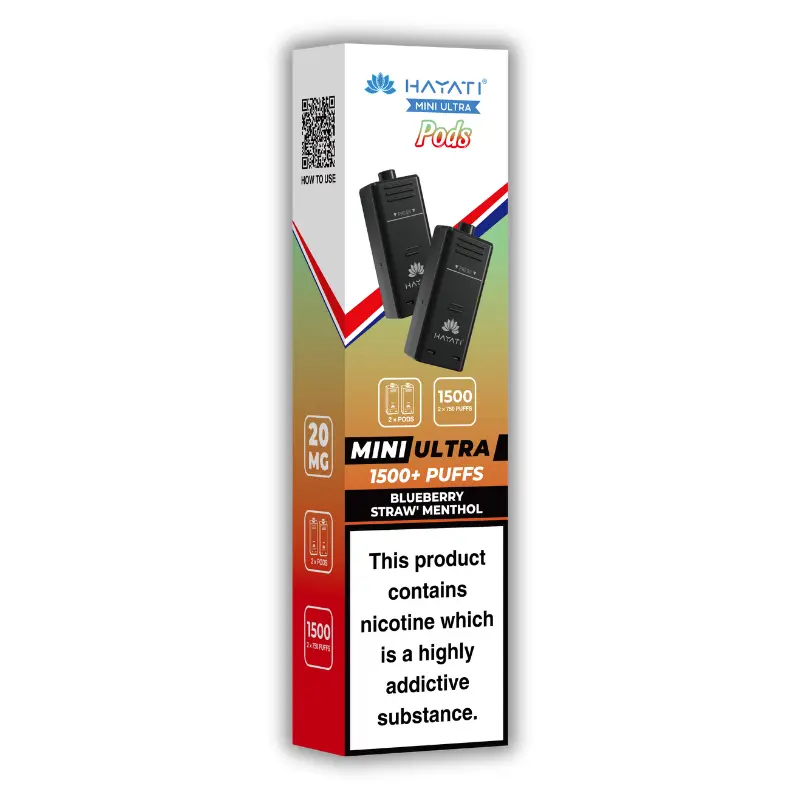 Blueberry Straw’ Menthol Hayati Mini Ultra Pods