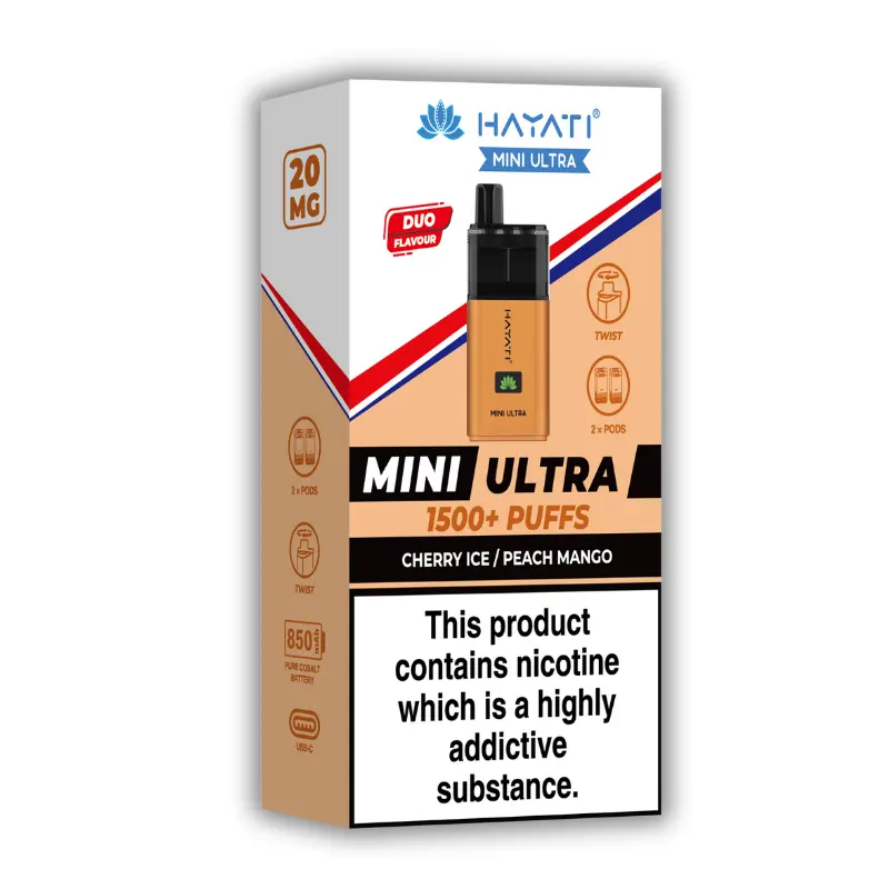 Cherry Ice / Peach Mango Hayati Mini Ultra Pod Kit