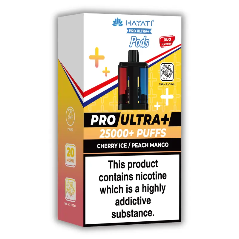 Cherry Ice/Peach Mango Hayati Pro Ultra Plus 25K Pods