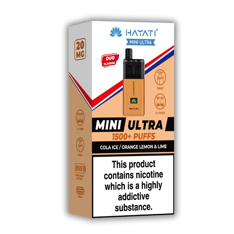 Cola Ice / Orange Lemon Lime Hayati Mini Ultra Pod Kit