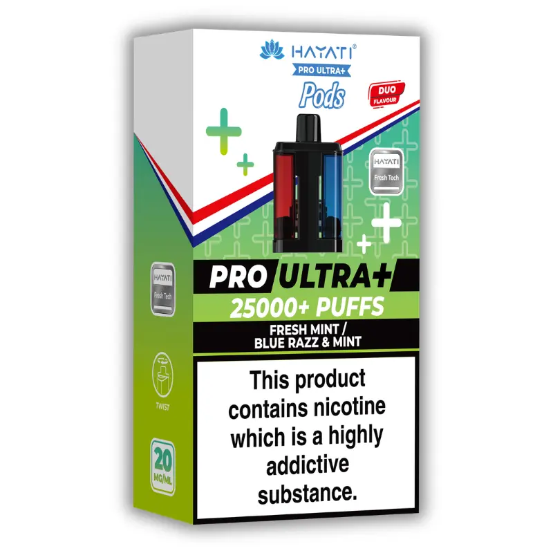 Fresh Mint / Blue Razz Mint Hayati Pro Ultra Plus 25K Pods