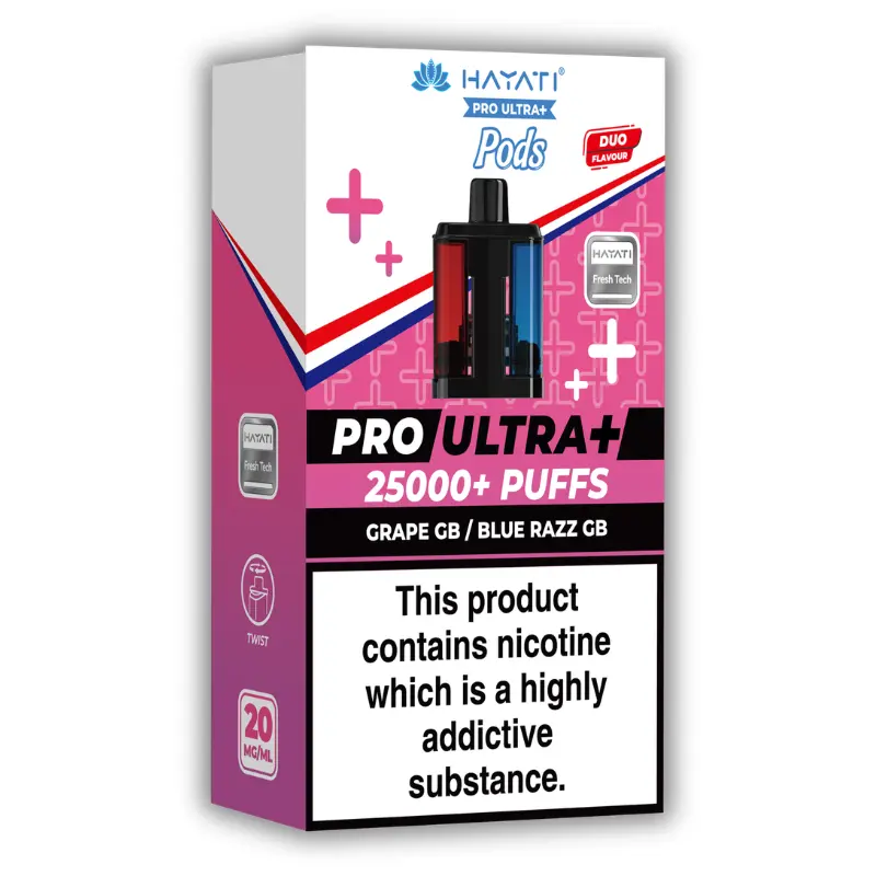 Grape GB / Blue Razz GB Hayati Pro Ultra Plus 25K Pods