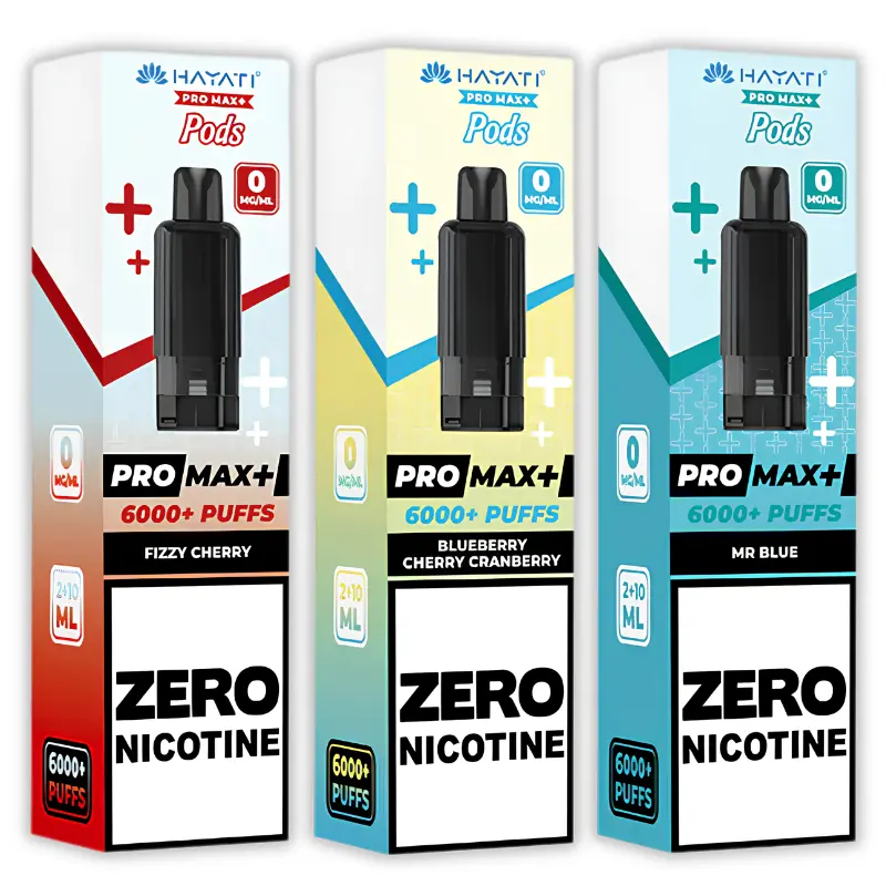Hayati Pro Max Plus Prefilled Pods Zero Nicotine (0mg)