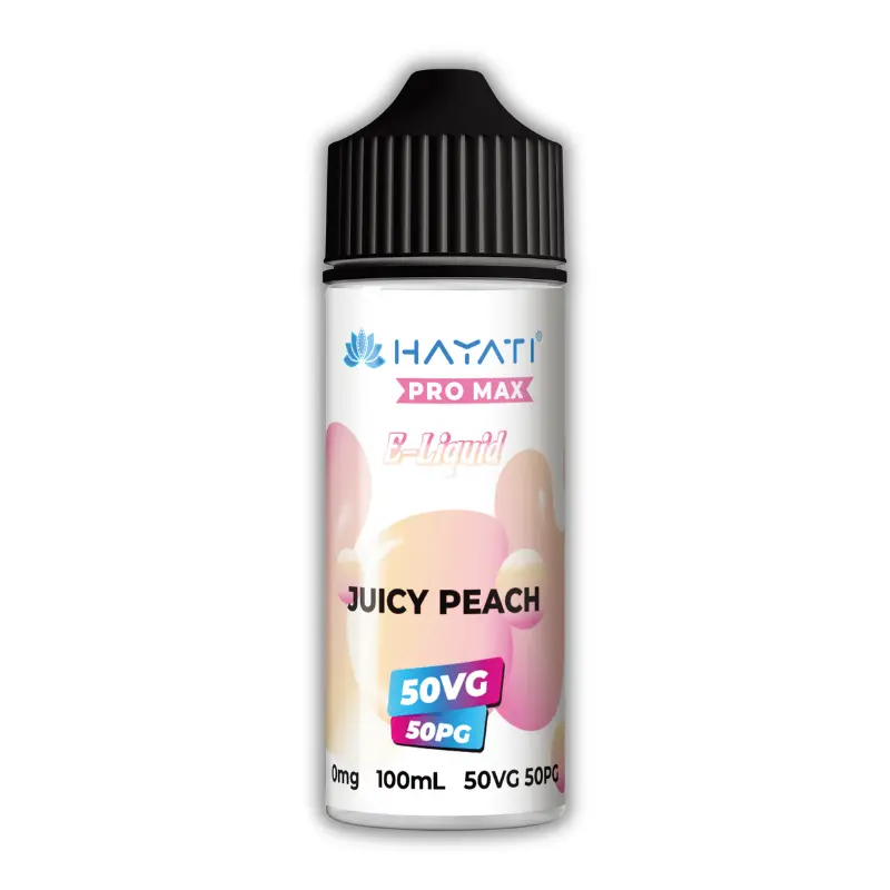 Juicy Peach Hayati Pro Max 50/50 Shortfill E-Liquid