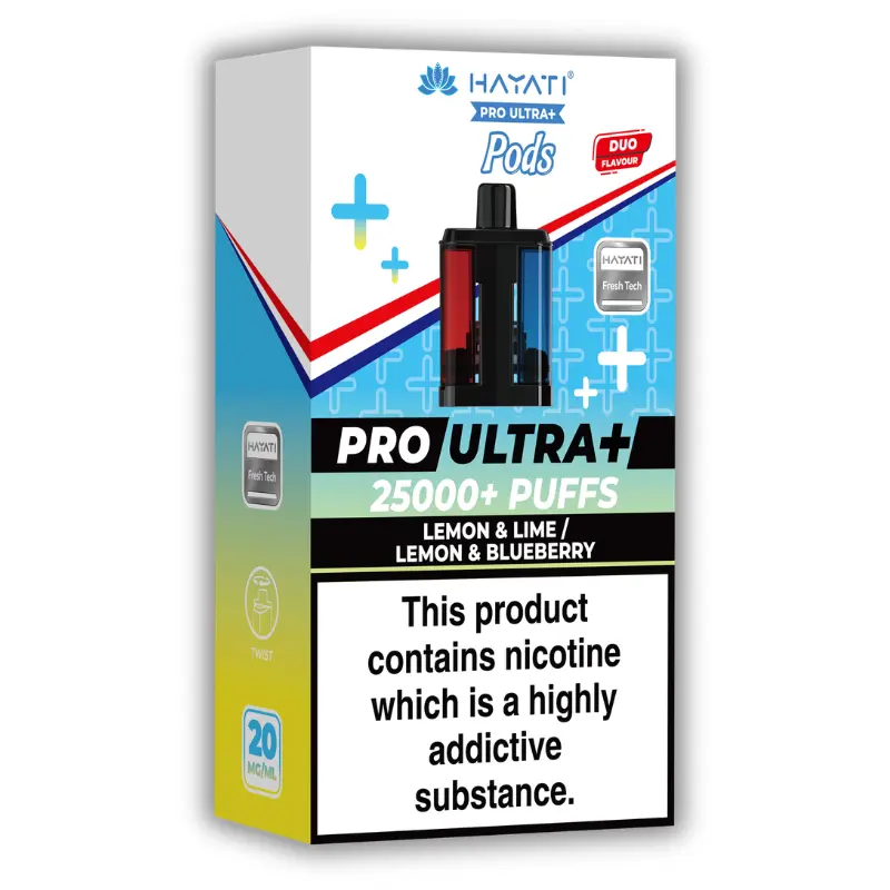 Lemon Lime / Lemon Blueberry Hayati Pro Ultra Plus 25K Pods