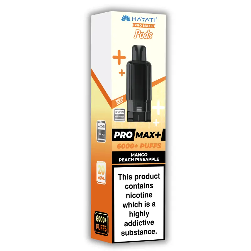 Mango Peach Pineapple Hayati Pro Max Plus Pods