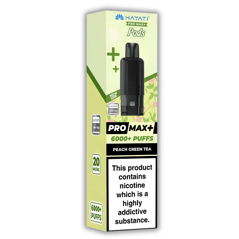 Peach Green Tea Hayati Pro Max Plus Pods