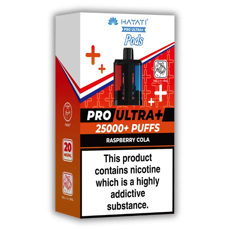 Raspberry Cola Hayati Pro Ultra Plus 25K Pods