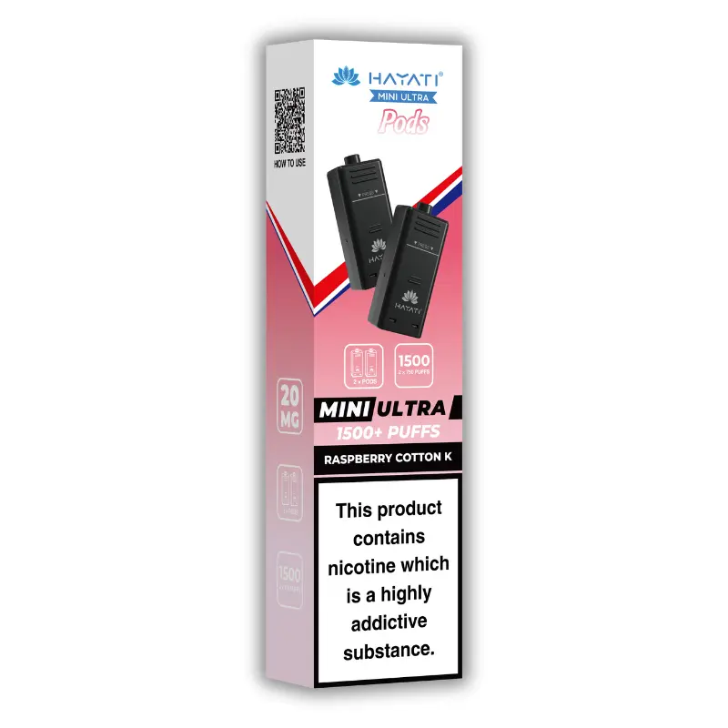 Raspberry Cotton K Hayati Mini Ultra Pods