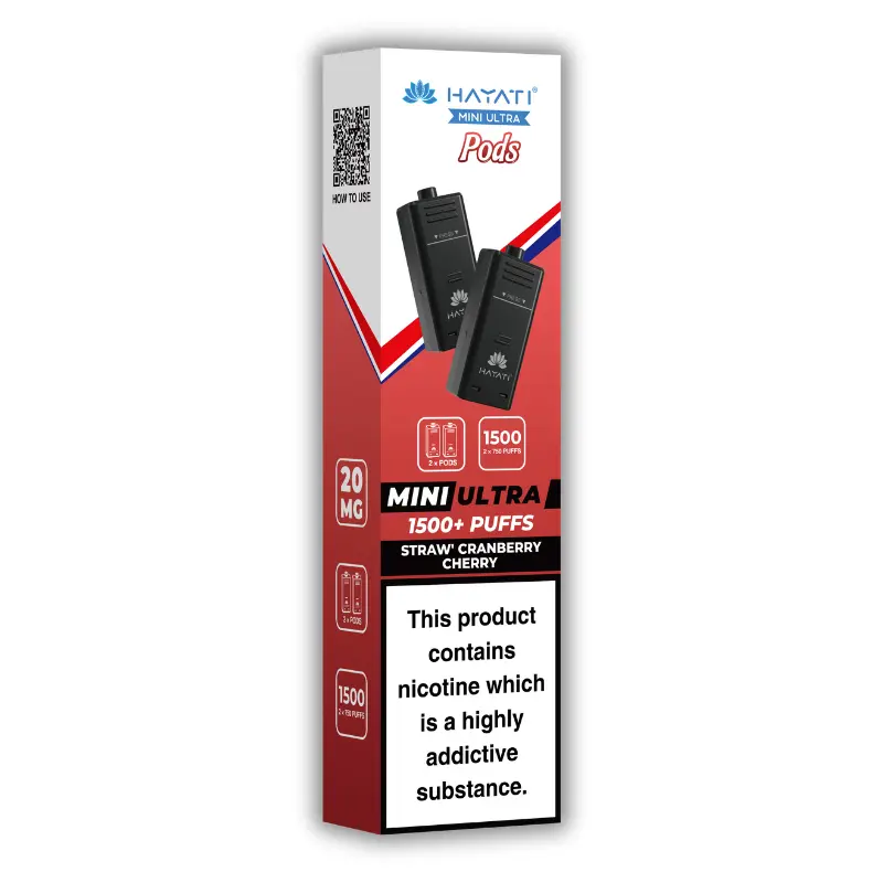 Straw’ Cranberry Cherry Hayati Mini Ultra Pods