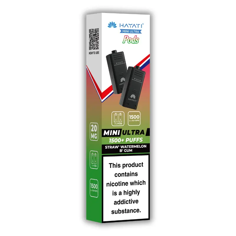 Strawberry Watermelon Bubblegum Hayati Mini Ultra Pods