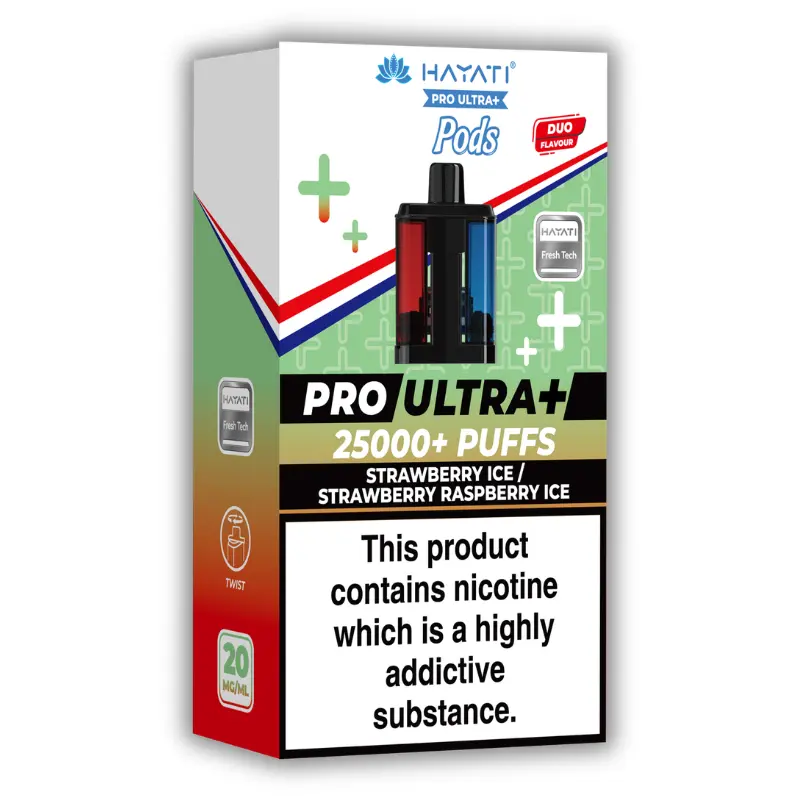 Strawberry Ice / Strawberry Raspberry Ice Hayati Pro Ultra Plus 25K Pods