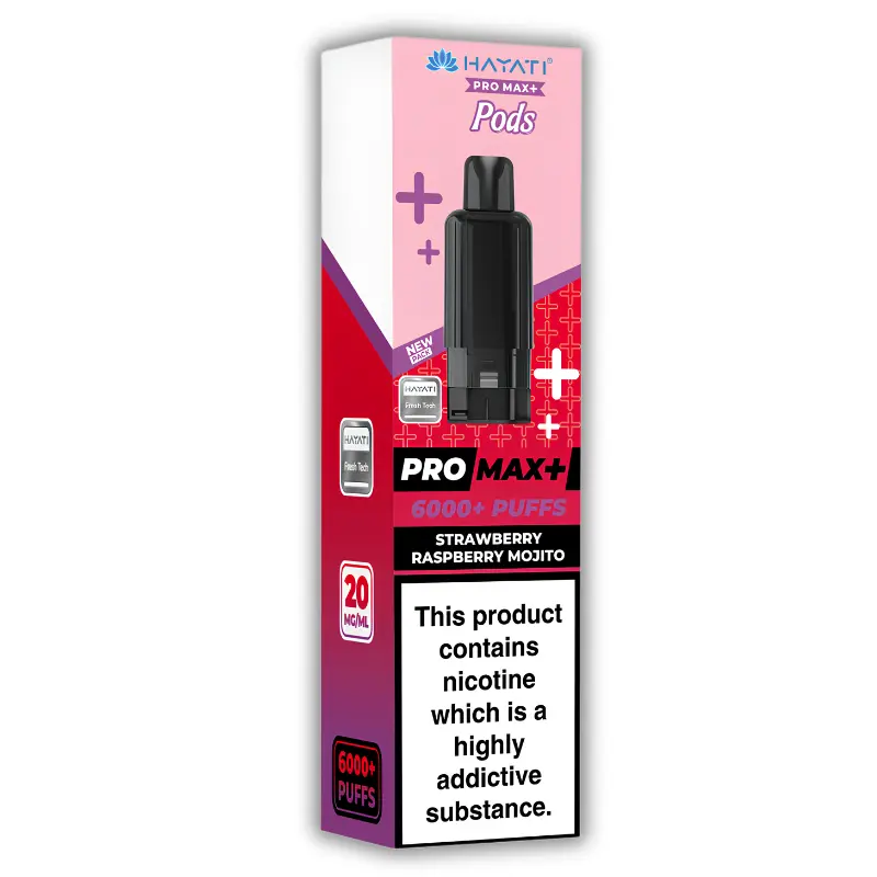 Strawberry Raspberry Mojito Hayati Pro Max Plus Pods